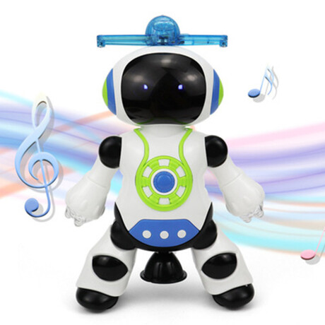 Robot con música y luces a pila Sc