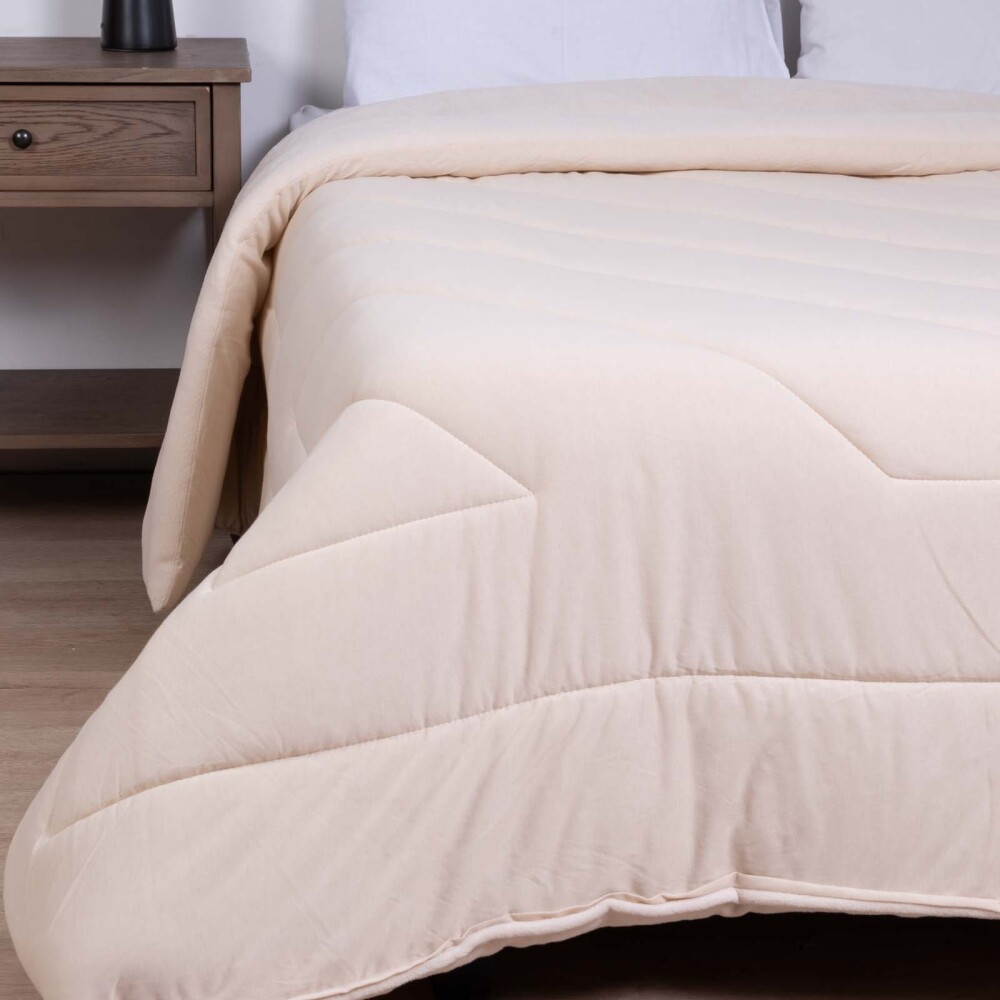 ACOLCHADO 1 PLAZA ALGODON NATURAL-BEIGE BLEND BEIGE