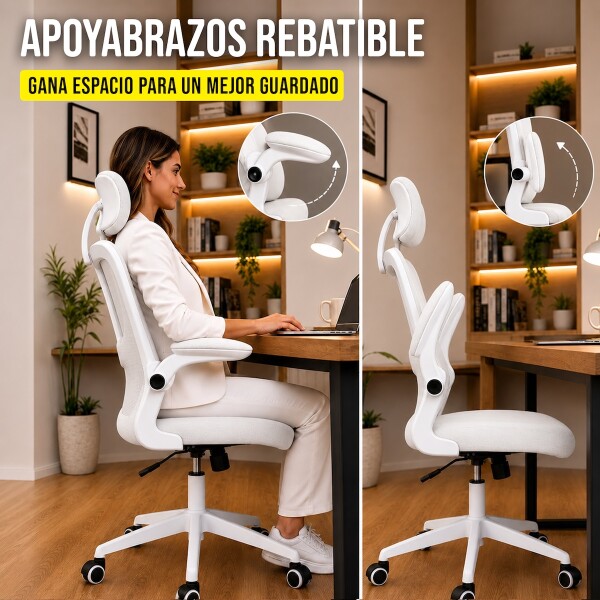 Silla de escritorio Oficina Sillon Ejecutiva Ergonomica Apoyabrazos Regulables IMBACK Color Blanco Silla de escritorio Oficina Sillon Ejecutiva Ergonomica Apoyabrazos Regulables IMBACK Color Blanco