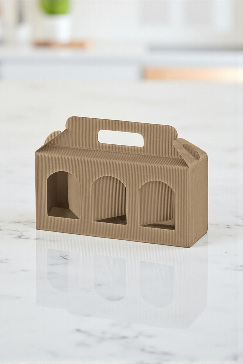 Caja corrugado 3 ventanas 19x6 x12 - AVANA 
