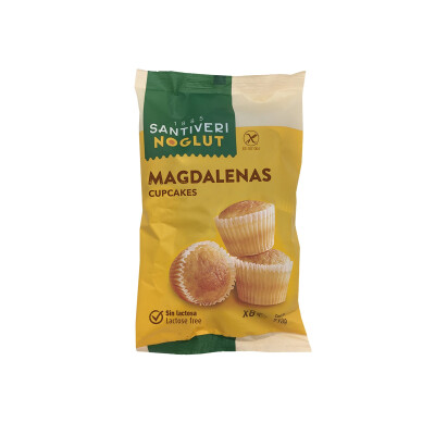 Magdalenas de vainilla x8 s/gluten Santiveri Magdalenas Santiveri 170g S/g