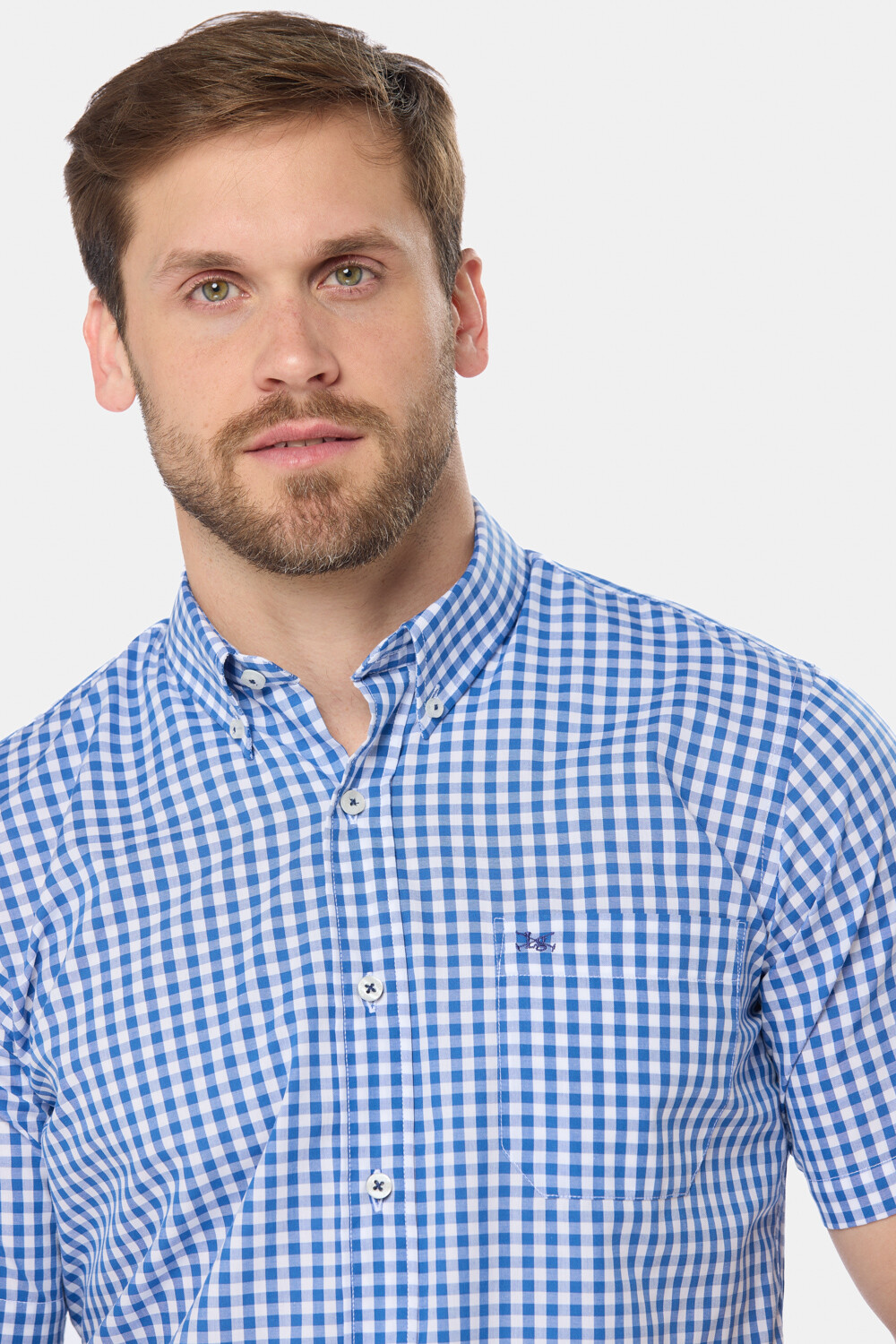 CAMISA SPORT A CUADROS Azul