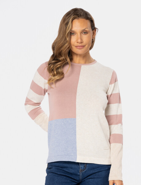 BUZO TEJIDO RAYADO Natural