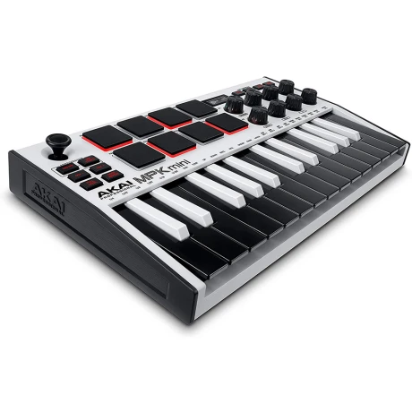 CONTROLADOR MIDI AKAI MPK MINI 3 WHITE CONTROLADOR MIDI AKAI MPK MINI 3 WHITE