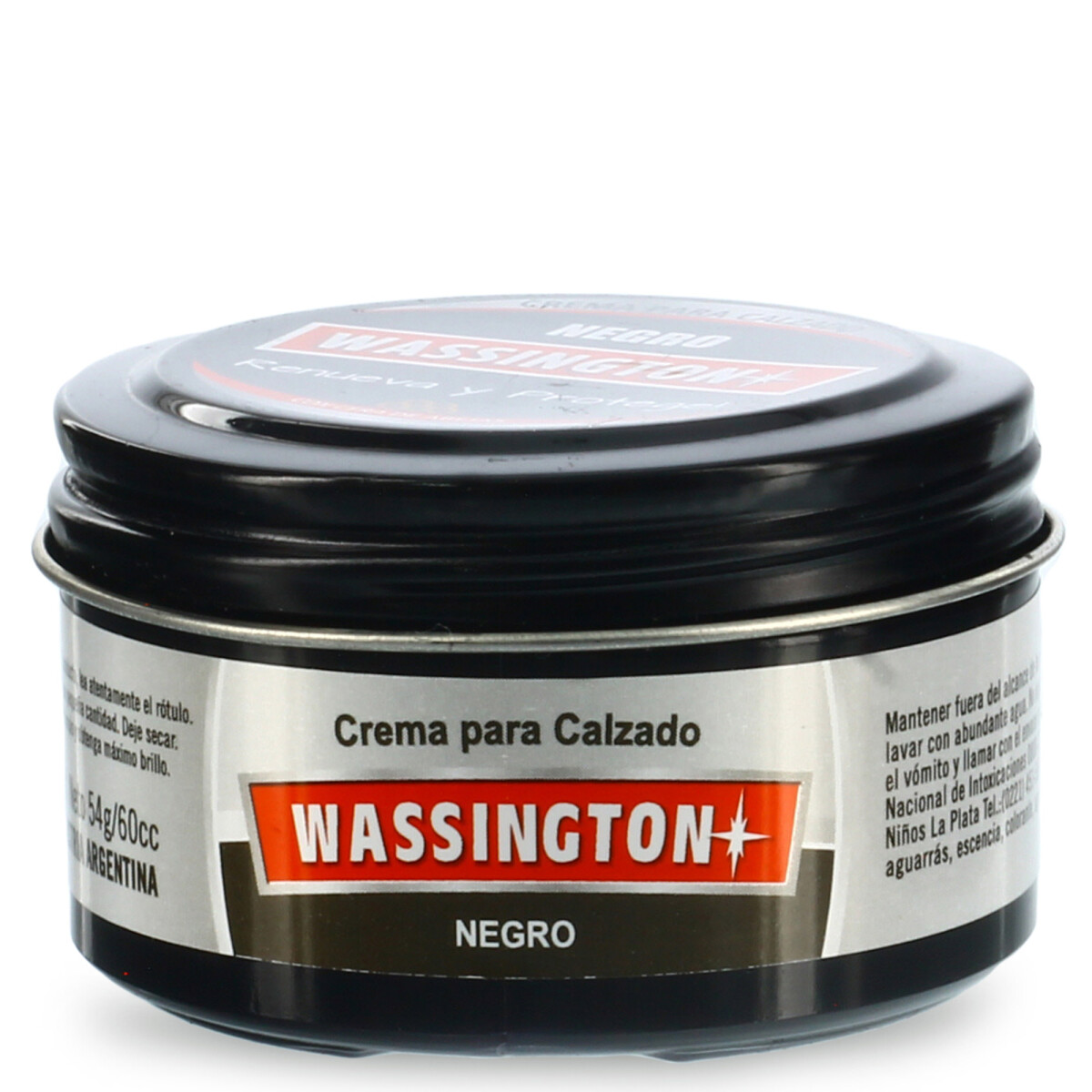 Limpiador Wassington Crema Para Calzado - Negro 