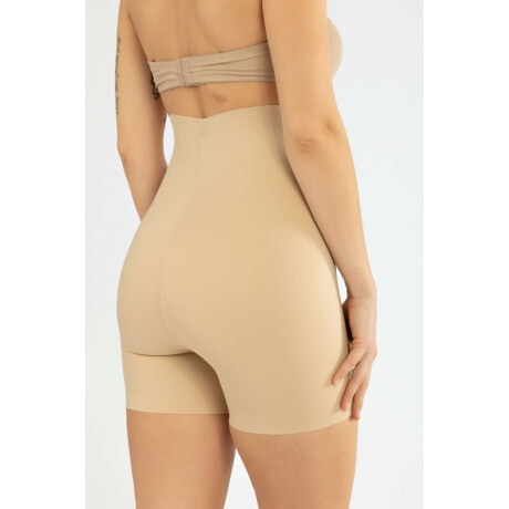 Ciclista alta modelante slim Beige