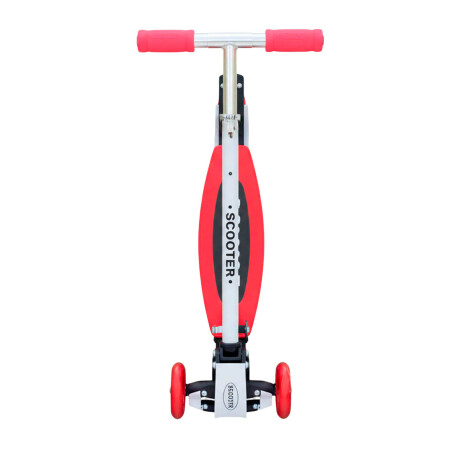 Monopatín Tripatin Aluminio Plegable Regulable Scooter Rosa