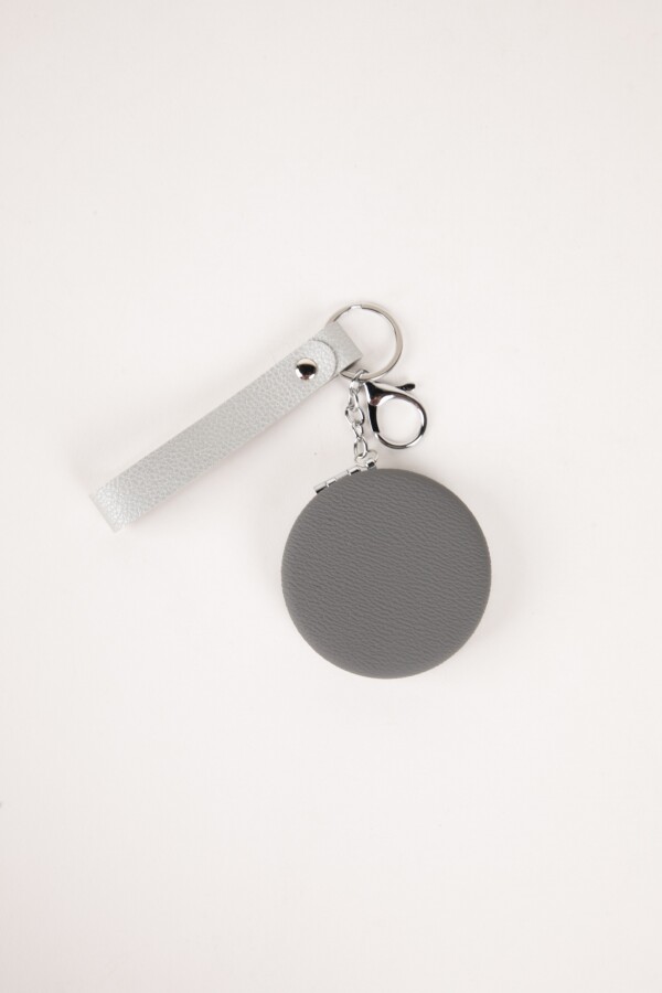 BAG CHARM MIRROR GRIS Negro