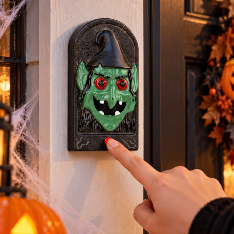 Timbre para puerta con luces y sonido Verde