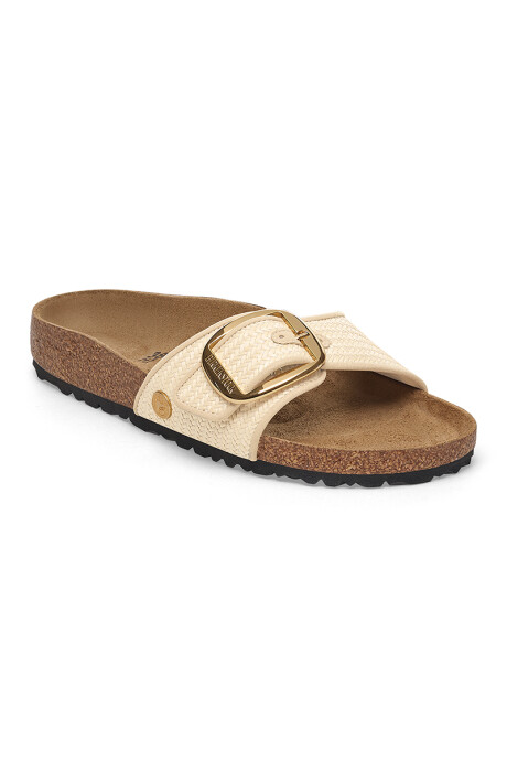 Madrid Big Buckle Tex Raffia Natural Raffia Natural