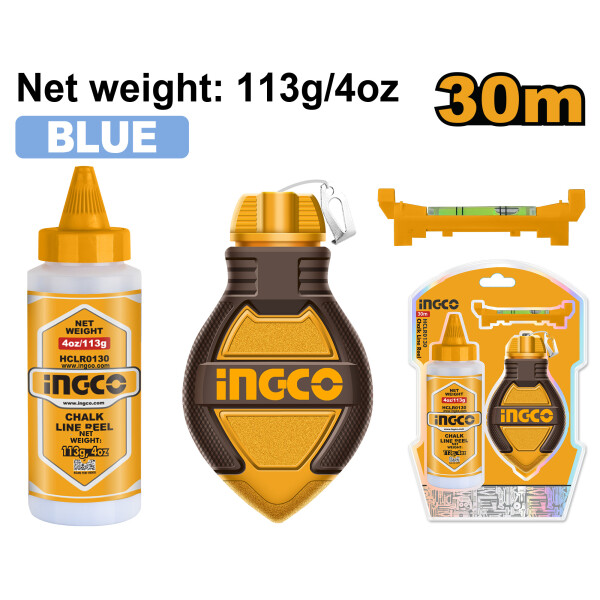 CHOCLA TIRA LINEAS 30 MTS INGCO HCLR0130 CHOCLA TIRA LINEAS 30 MTS INGCO HCLR0130