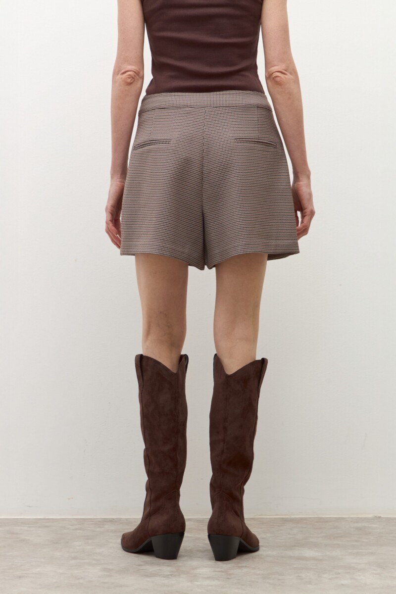 Short falda fantasia tostado