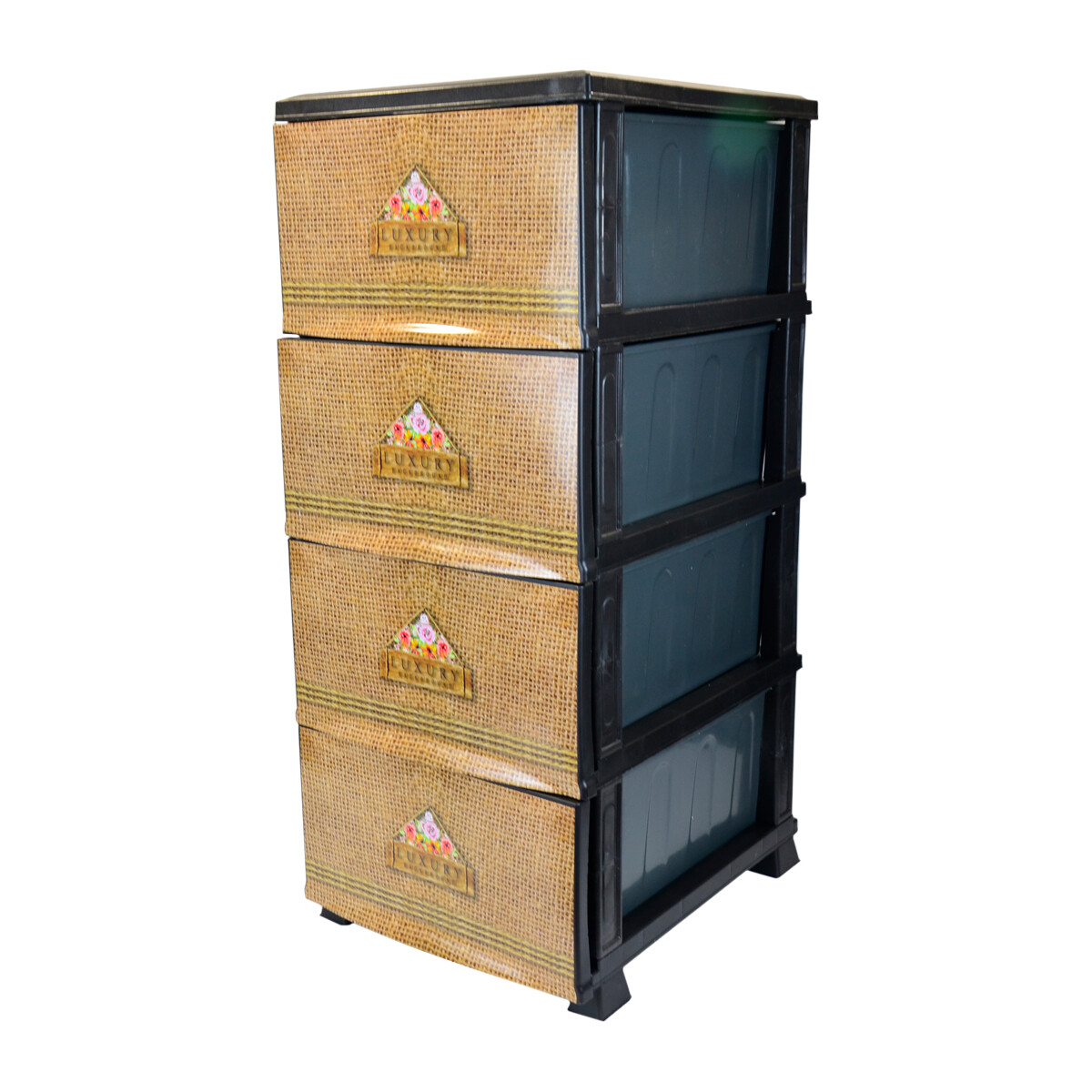 Gavetero cajonera con 4 cajones - MARRON 