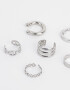 Bijou Cuff De metal Set De Cuff De Metal - Plateado