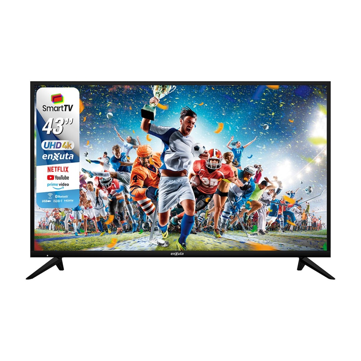 Smart Tv 43" 4K Linux Bt Isbd-t Enxuta LEDENX1243SDF4KL 