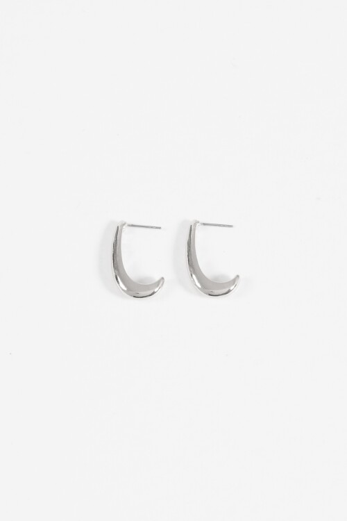 Aros largos antique plateado