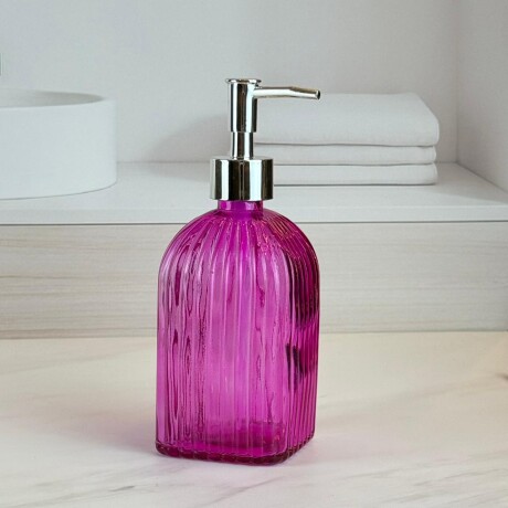 Dispensador Jabón Vidrio 500ML Alto 20cm x Ancho 7cm x Largo 7cm Dispensador Jabón Vidrio 500ML Alto 20cm x Ancho 7cm x Largo 7cm