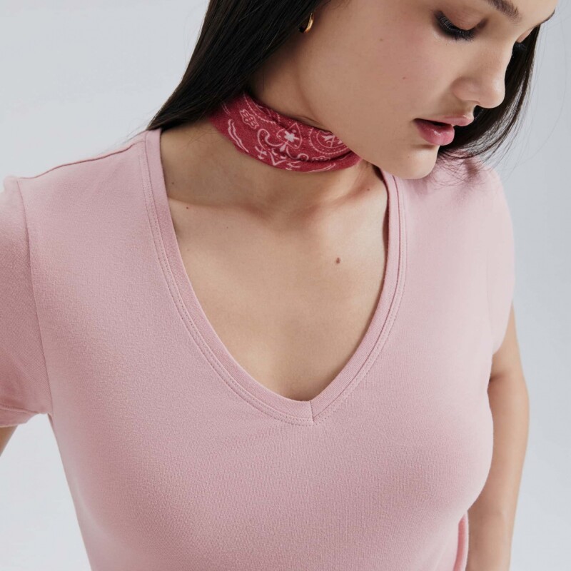 BLUSA MM FEM ROSA/GRAFITO