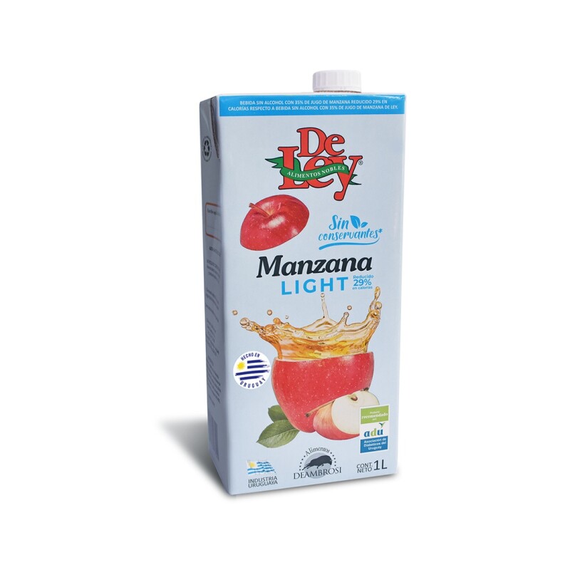 JUGO DE LEY MANZANA LIGHT 1LT Jugo De Ley Manzana Light 1lt