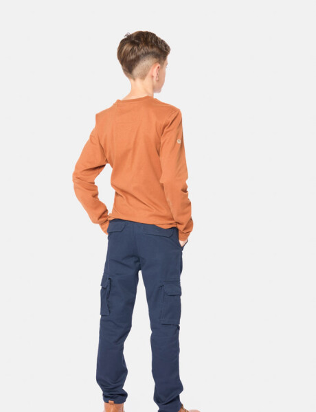 PANTALÓN CARGO Azul