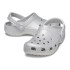 Classic Glitter Clog - Unisex Silver Glitter