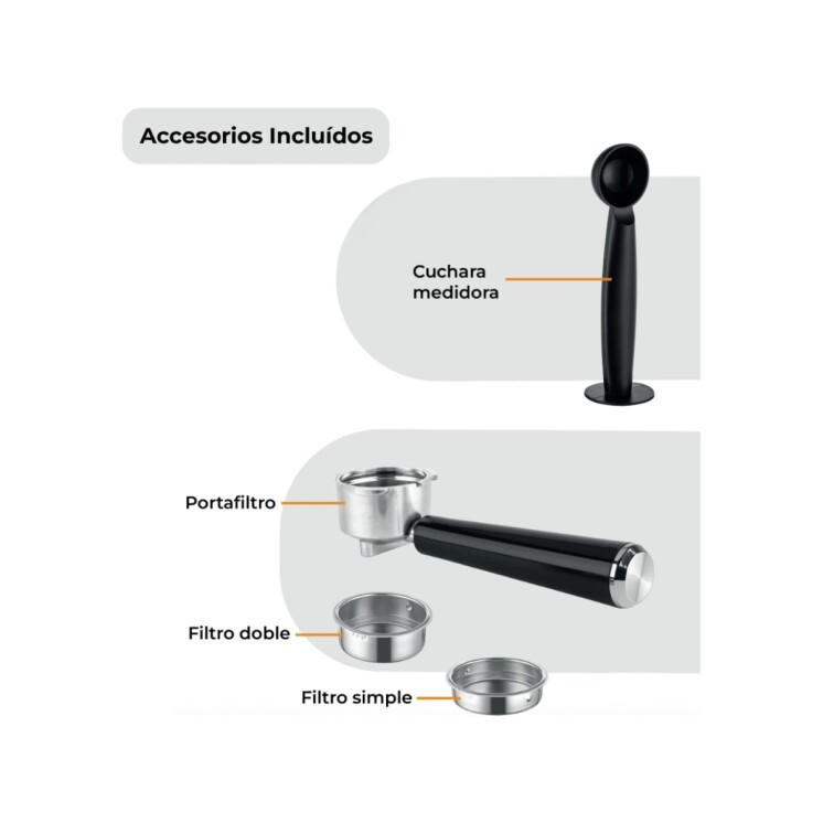 Cafetera Espresso Digital Hogaron HGCE20INOX 9 en 1 20 Bares con Depósito de Leche Cafetera Espresso Digital Hogaron HGCE20INOX 9 en 1 20 Bares con Depósito de Leche