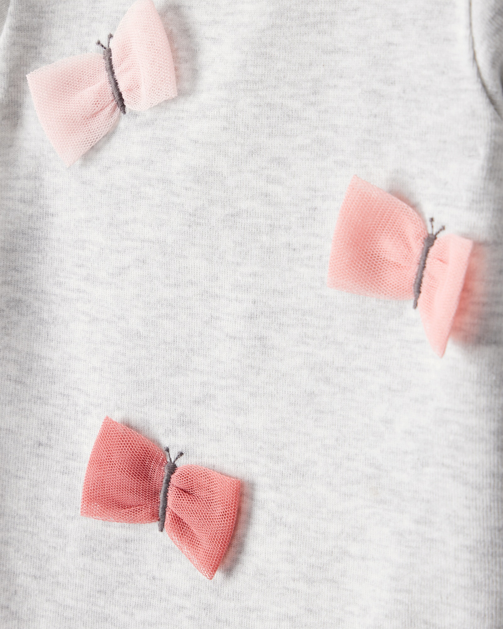 Set dos piezas de algodón, pantalón y body, diseño mariposas Set dos piezas de algodón, pantalón y body, diseño mariposas