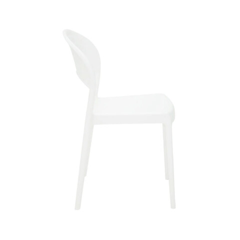 Silla apilable blanca "SISSI" respaldo cerrado -TRAMONTINA TD0630