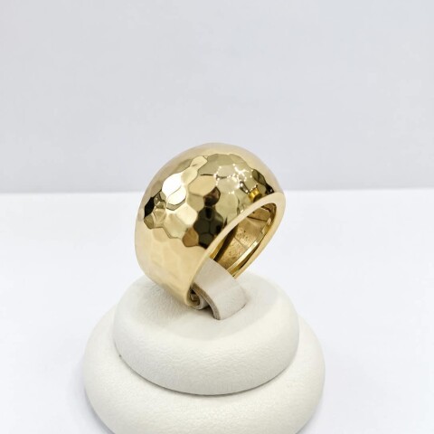 Anillo martillado Oro 9 Kt Anillo martillado Oro 9 Kt