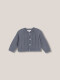 Chaqueta Con Desagujados Azul