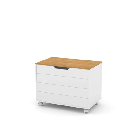 PIE DE CAMA / BAUL MDF-Y-MADERA BLANCO TUTTO