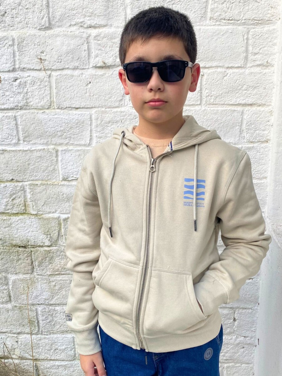 Campera con estampa N+ - Beige 