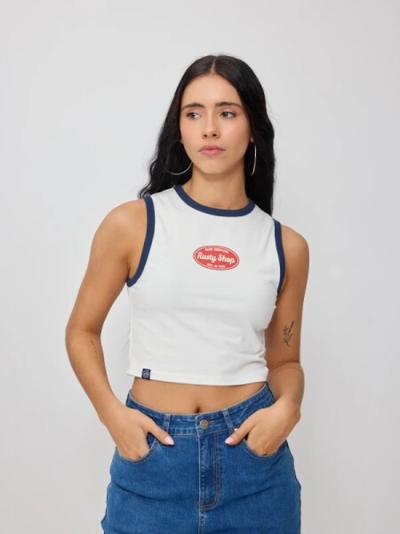 MUSCULOSA RUSTY BELIN BLANCO