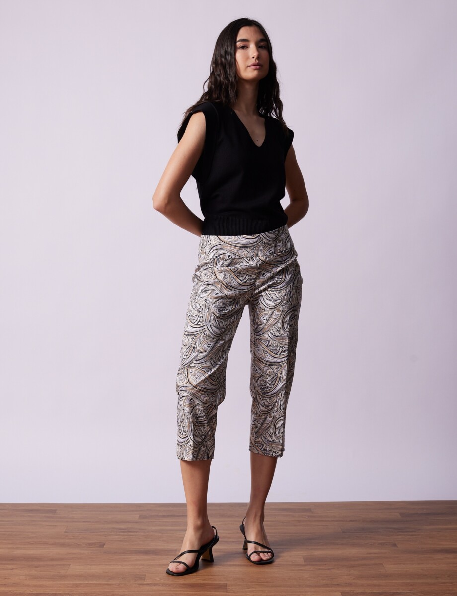 Capri Print - Multi/marron 