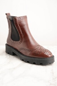 Bota Cuero Cafe