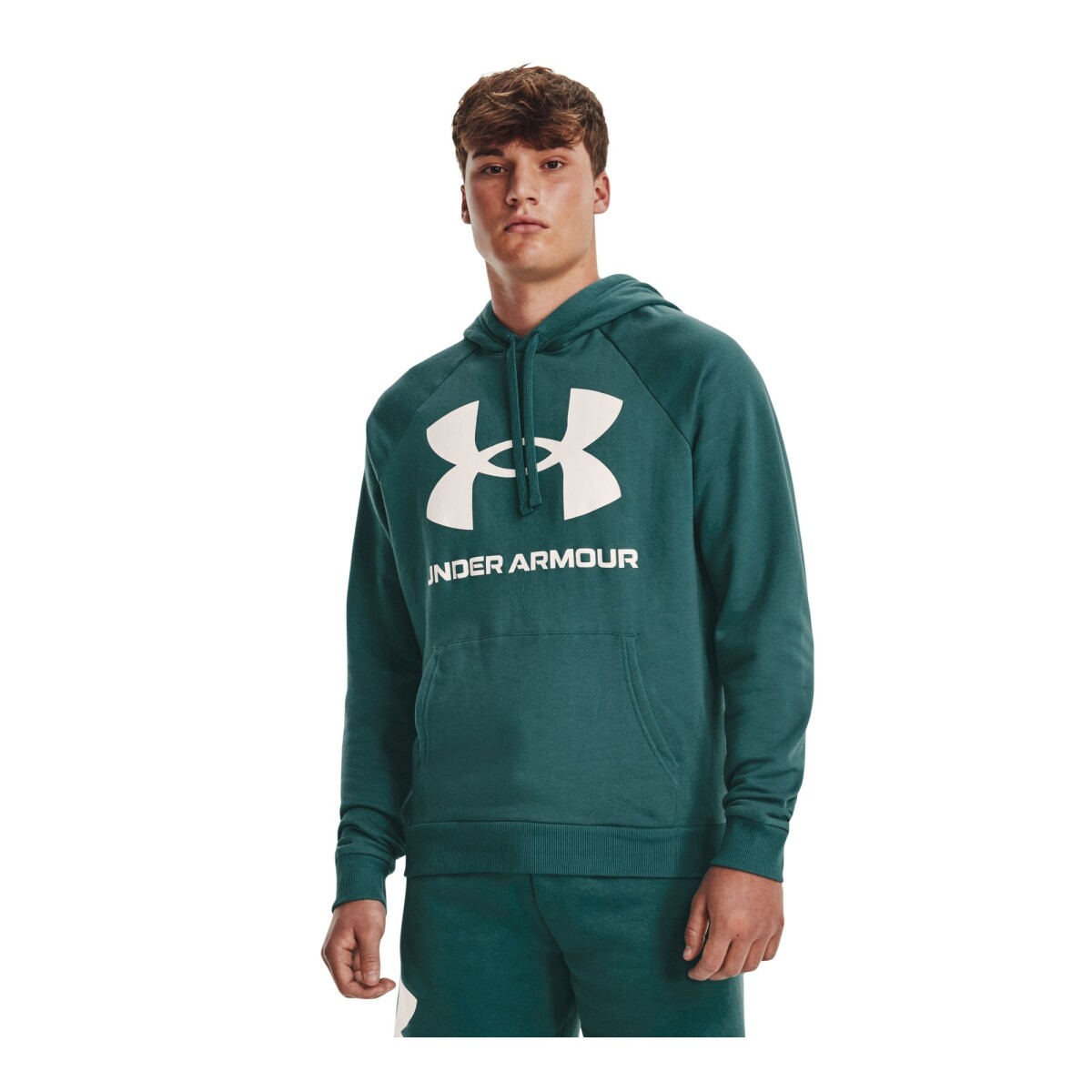 Canguro de Hombre Under Armour Rival Fleece Under Armour - Verde - Blanco 