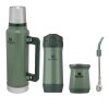 Set Stanley termo de 1.4 lt + mate + bombilla + Yerbera Verde