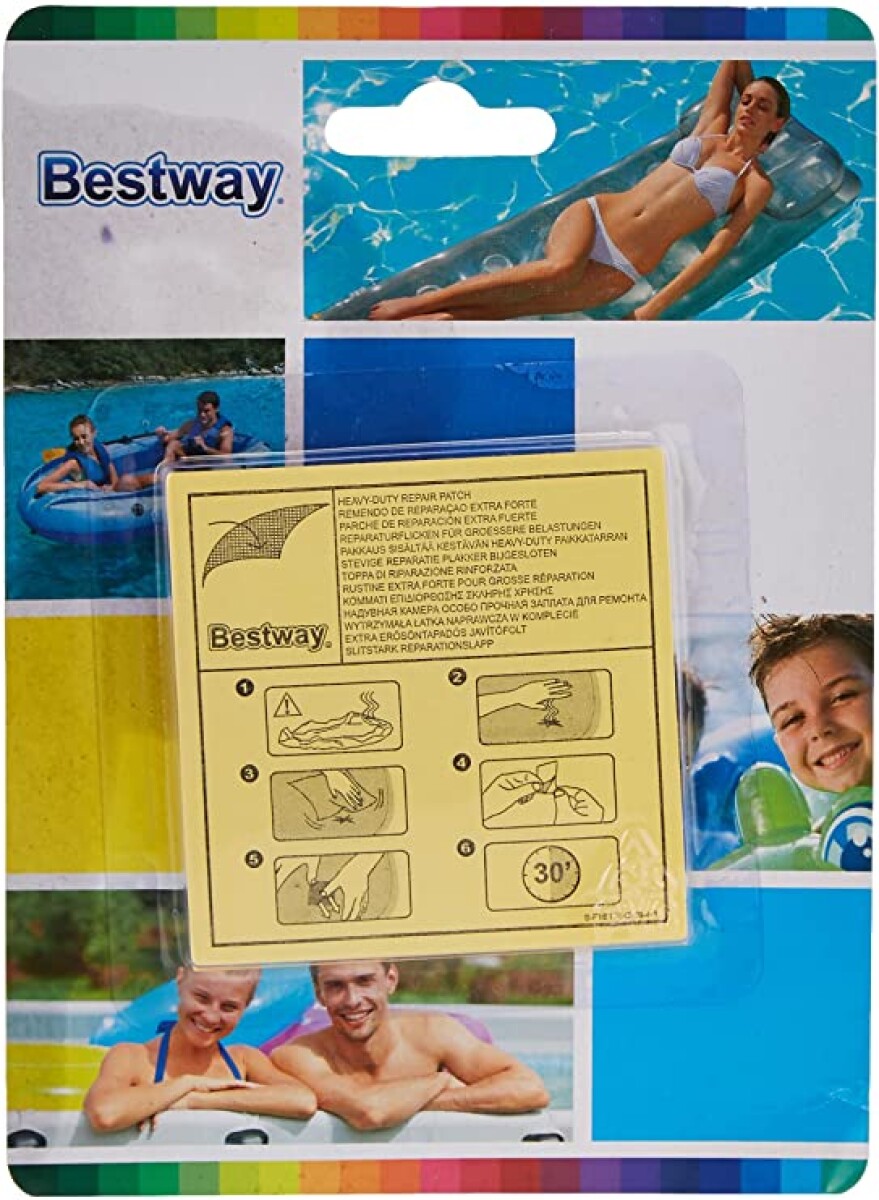 PARCHE PARA REPARAR PISCINAS X10PCS BESTWAY 