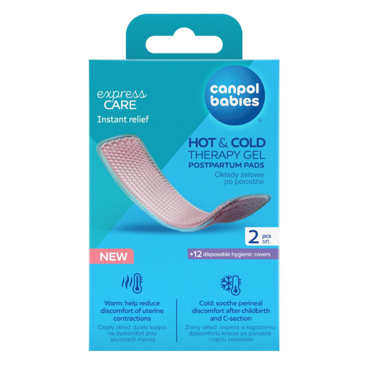 Aposito de Gel Frío y Calor Posparto Canpol Babies 2 Unidades 