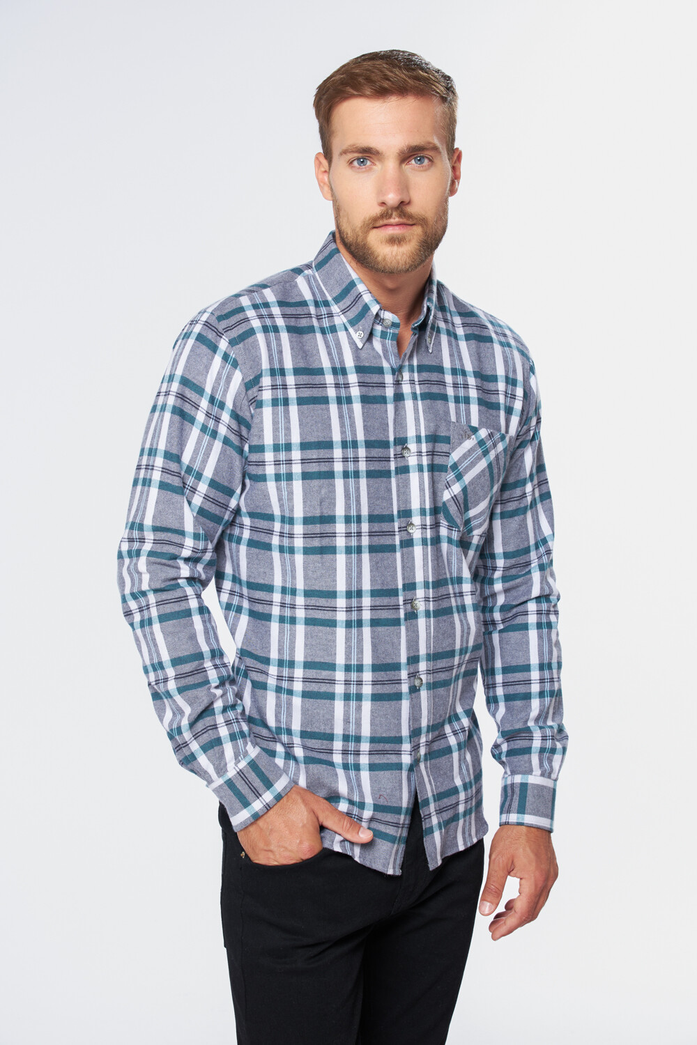 CAMISA LEÑADORA CUADROS Verde