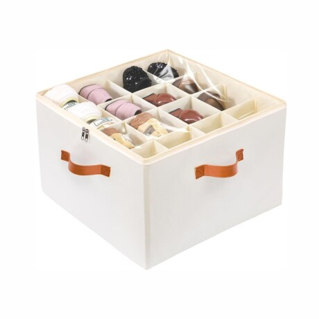 Caja Organizadora Zapatos Divisores Organizador Ajustables Color BEIGE Caja Organizadora Zapatos Divisores Organizador Ajustables Color BEIGE