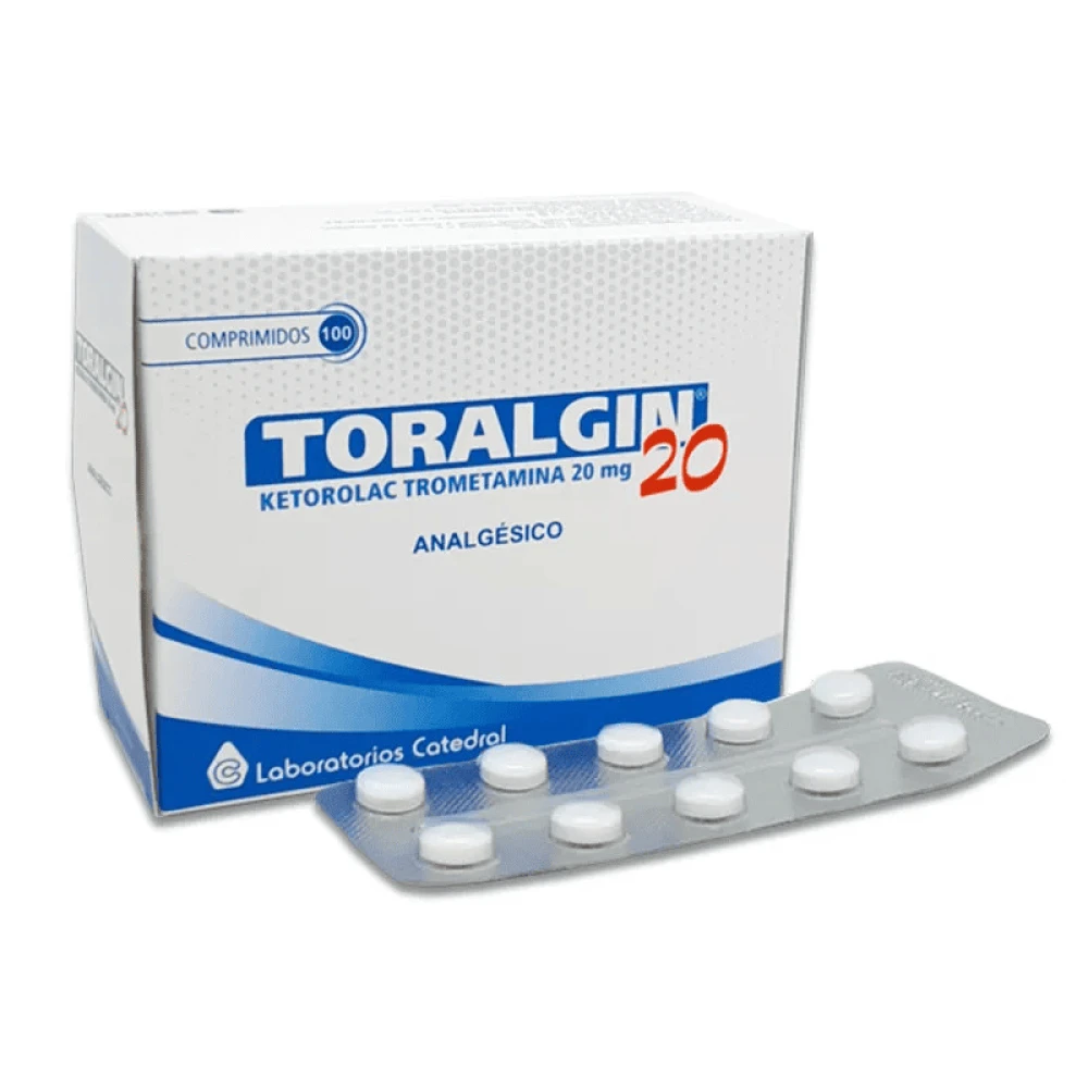 TORALGIN 20 MG. CJ X 100 COMP.