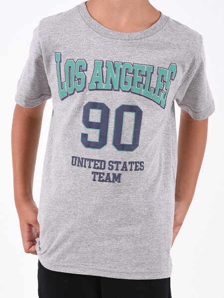 REMERA 90 GRIS