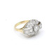 Anillo Antiguo En Oro 18K, Brillantes Y Diamantes Anillo Antiguo En Oro 18K, Brillantes Y Diamantes