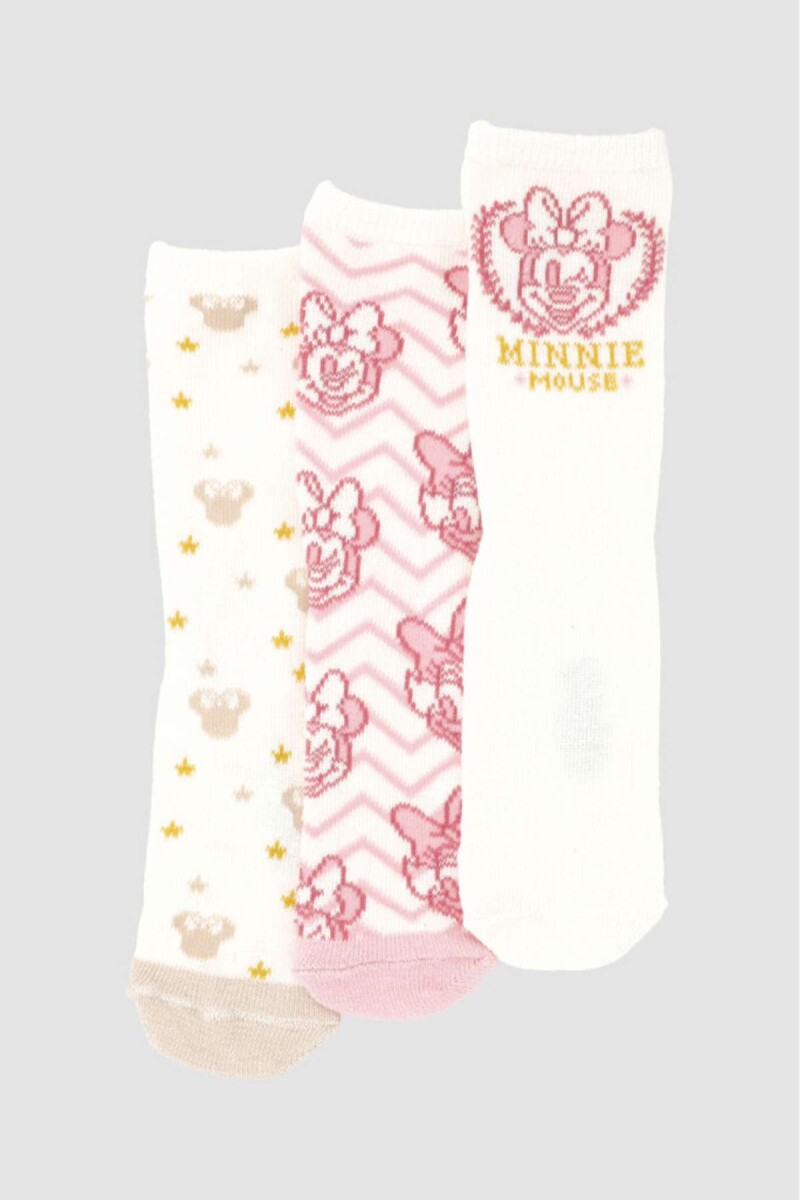 Pack x3 medias algodón bebe minnie - Variante 26 