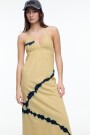 Vestido maxi Beige