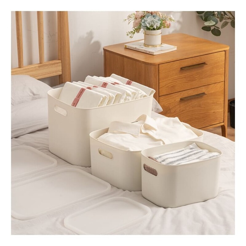 Caja de plástico con Tapa 26x18x16cm 8L Caja de plástico con Tapa 26x18x16cm 8L