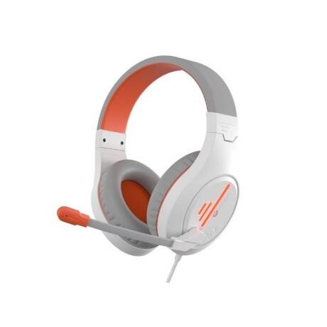 Auriculares Gamer Meetion HP-021 con Retroiluminación BLANCO-NARANJA