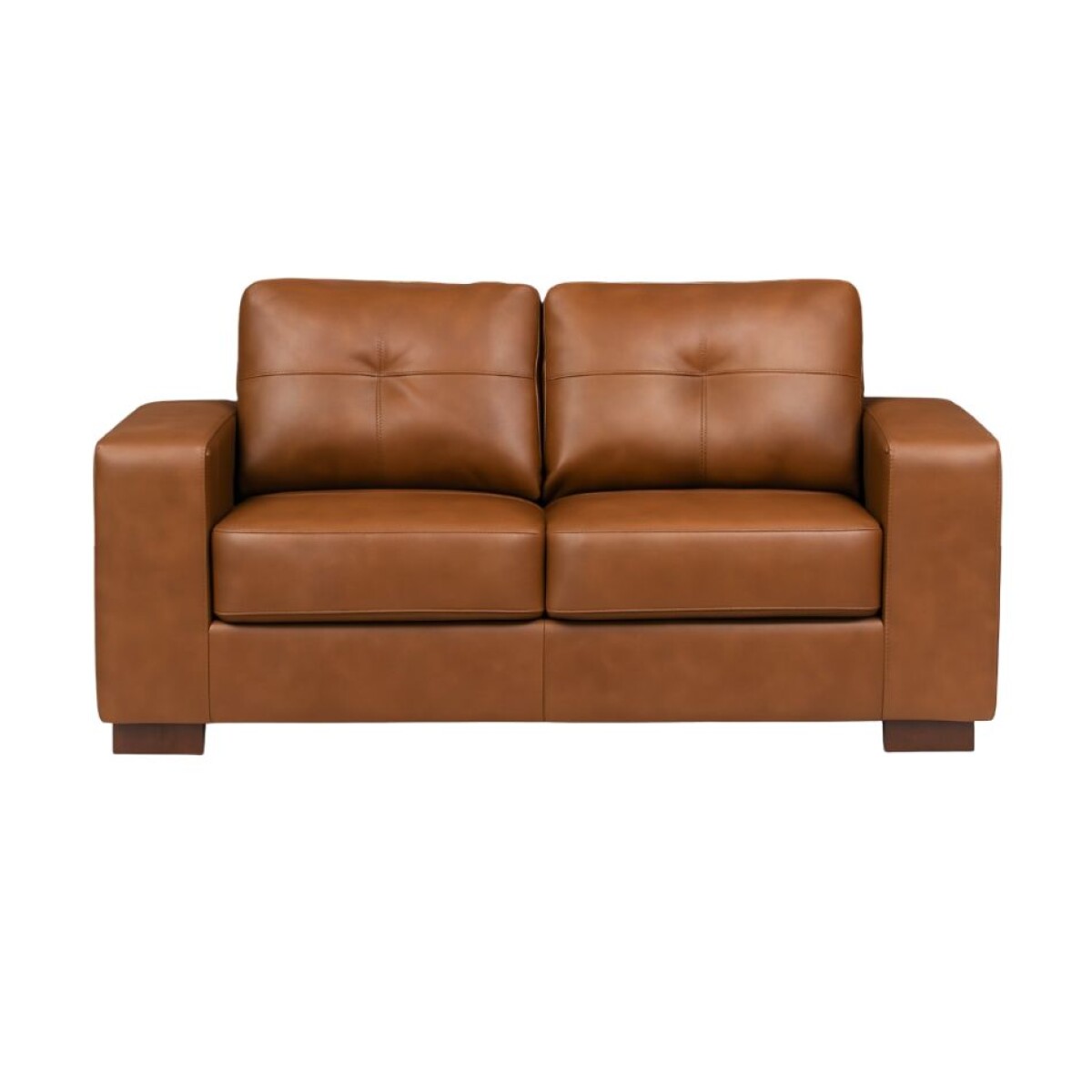 SOFA 100% CUERO - MODELO DOMINI 2 CUERPOS - MARRON 