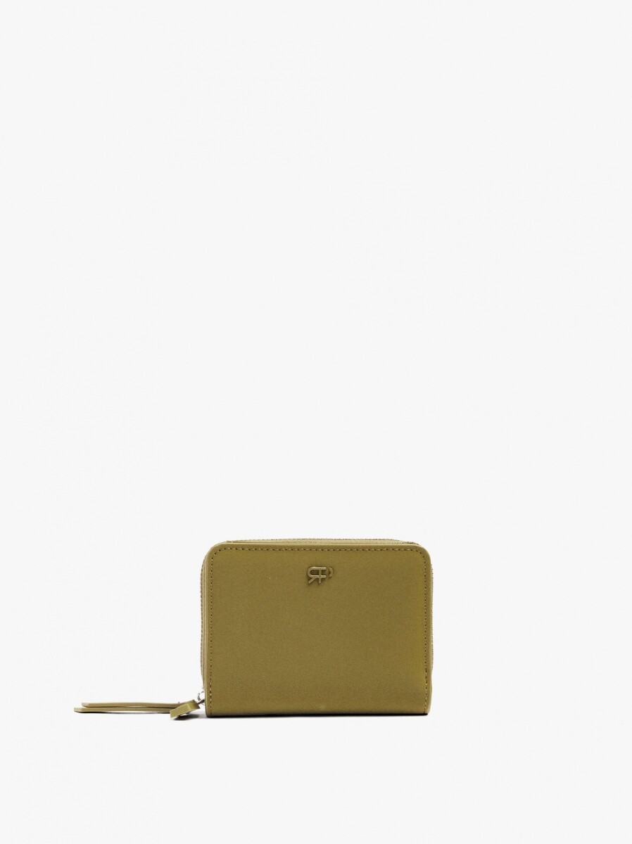 Cartera Básico Con Textura Suave - caqui 
